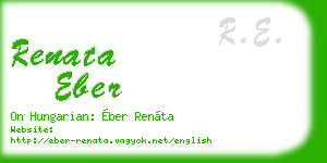 renata eber business card
